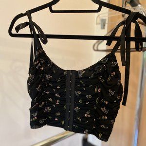 XXI Floral corset crop top